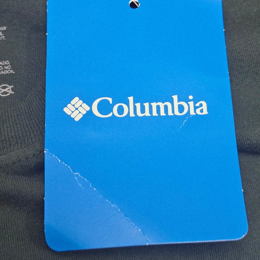 Columbia‎ Mountain TShirt Large Green Logo Cotton Outdoor Hiking Nature Casual - Picture 3 of 7